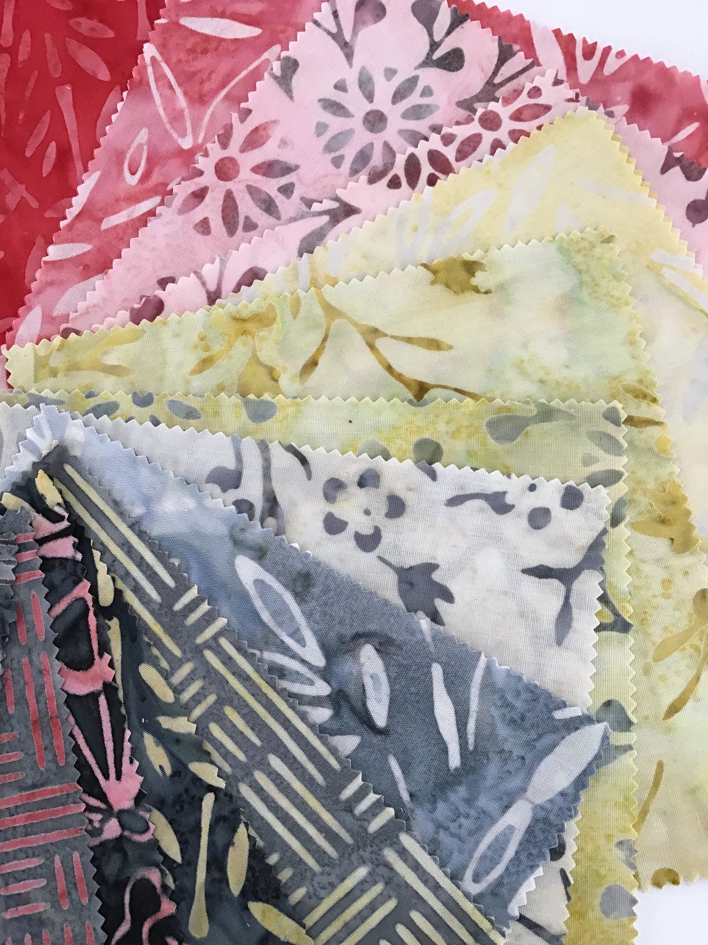 Bamboo Garden Artisan Batiks Charm Squares Created by Lunn Studios for Robert Kaufman