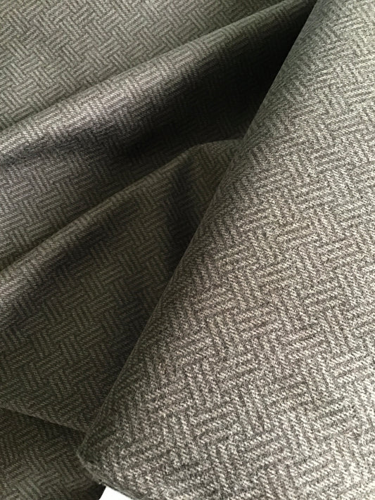 Prairie Gatherings Flannel by Primitive Gatherings for Moda Fabrics, Dark Brown Basket Weave, Yardage Sold by the Yard, 49312 15F