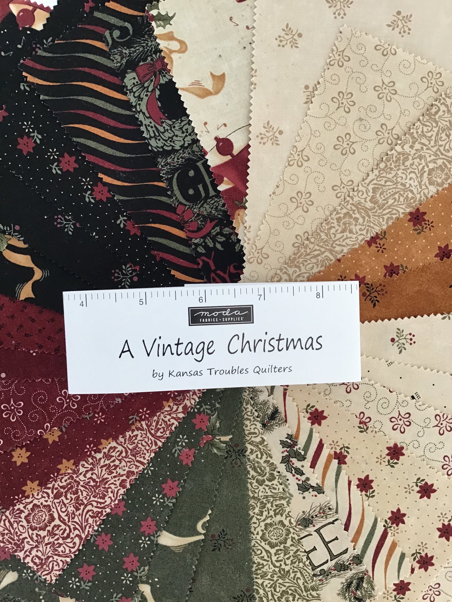 A Vintage Christmas Layer Cake by Kansas Troubles Quilters for Moda Fabrics