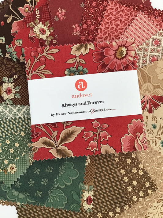 Always and Forever Charm Pack by Renee Nanneman for Andover Fabrics
