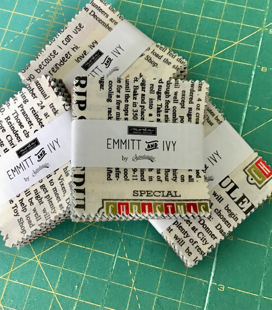 Emmitt and Ivy Mini Charm Pack by Sweetwater for Moda Fabrics