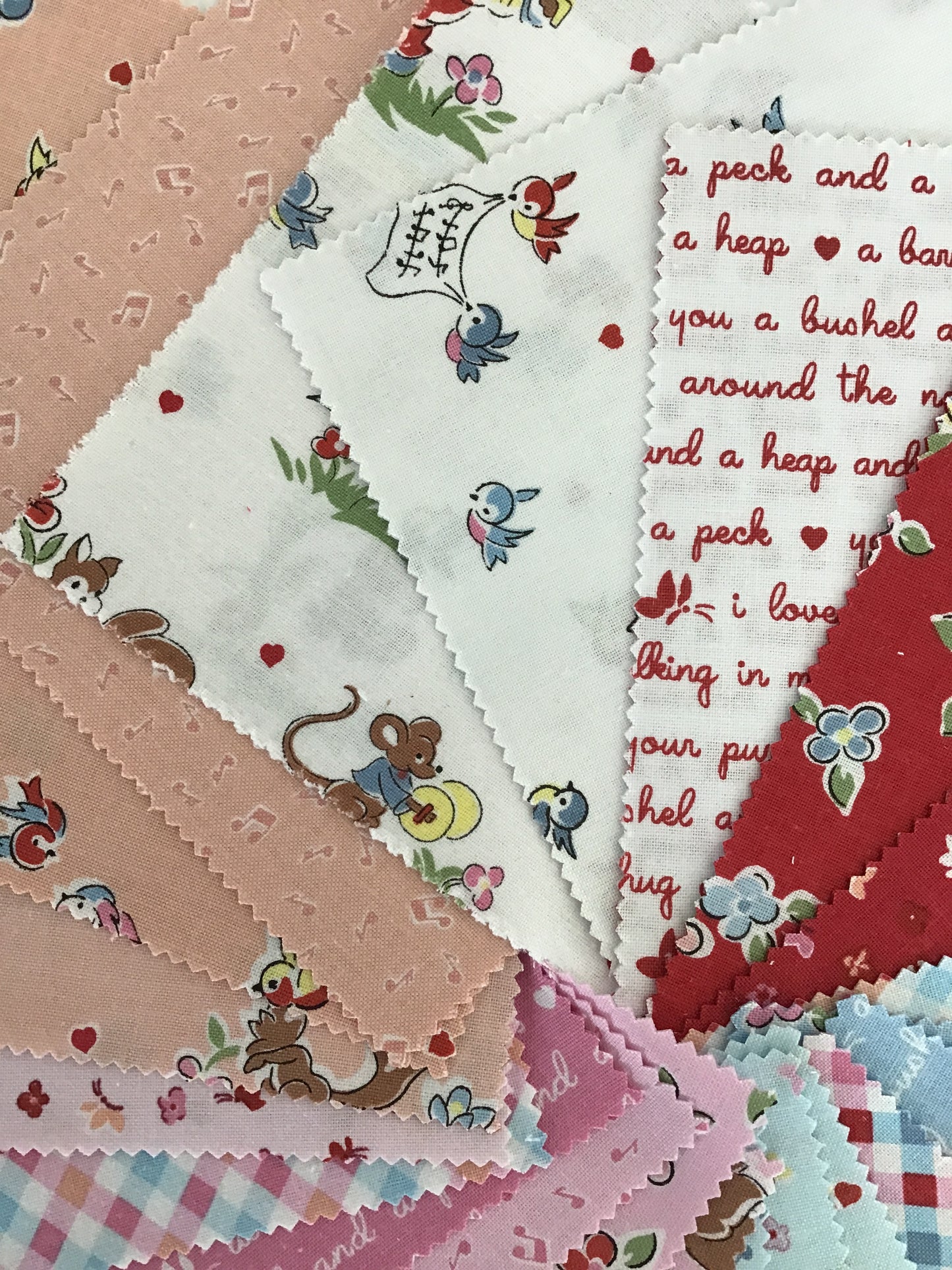 Love Notes 5" Stacker by Lindsay Wilkes of the Cottage Mama for Riley Blake