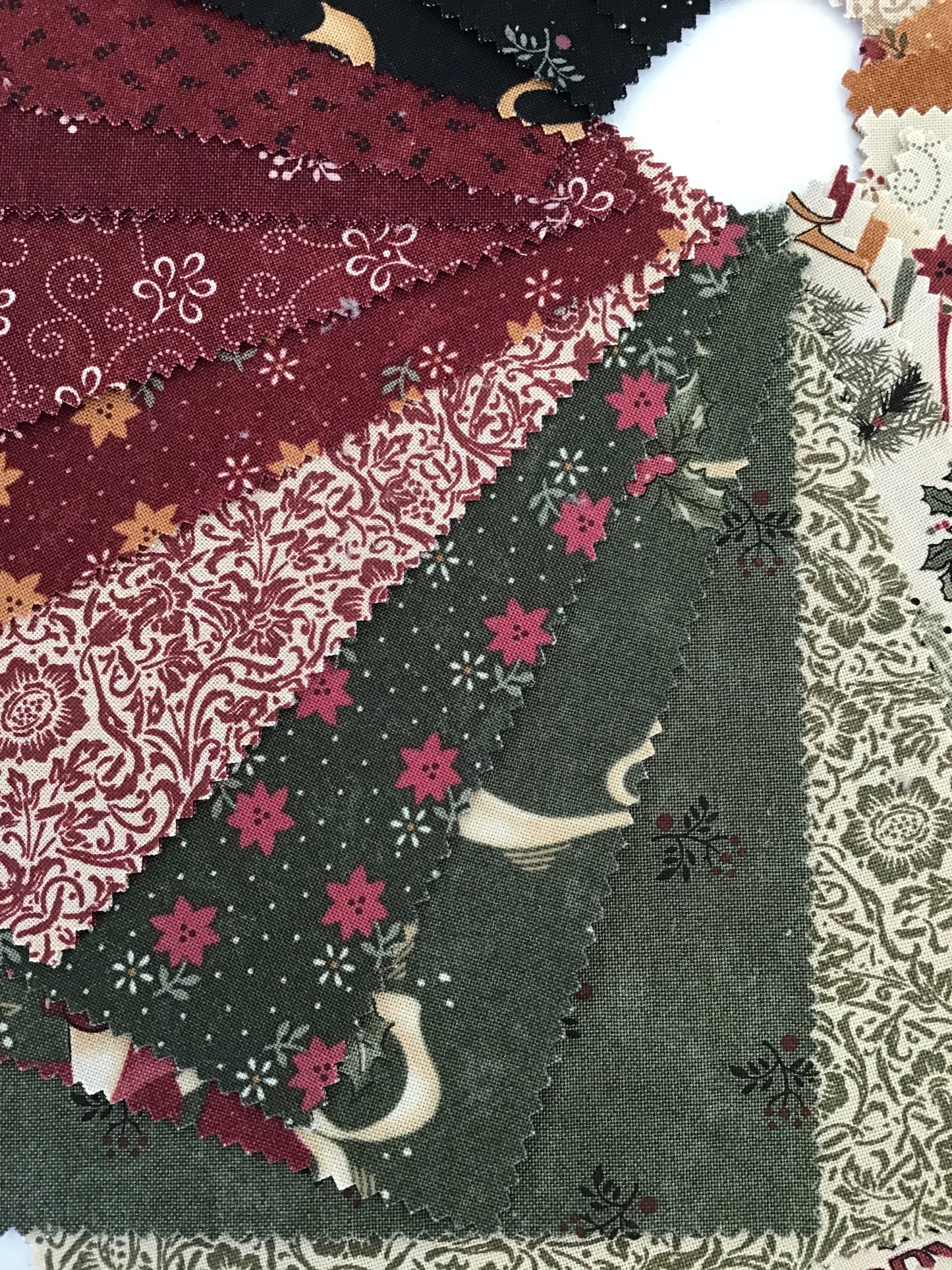 A Vintage Christmas Layer Cake by Kansas Troubles Quilters for Moda Fabrics