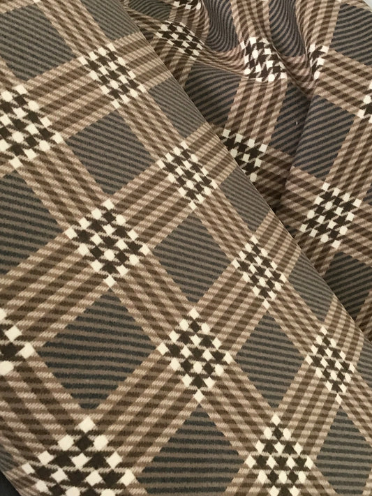 Prairie Gatherings Flannel by Primitive Gatherings for Moda Fabrics, Teak Plaid, Yardage Sold by the Yard
