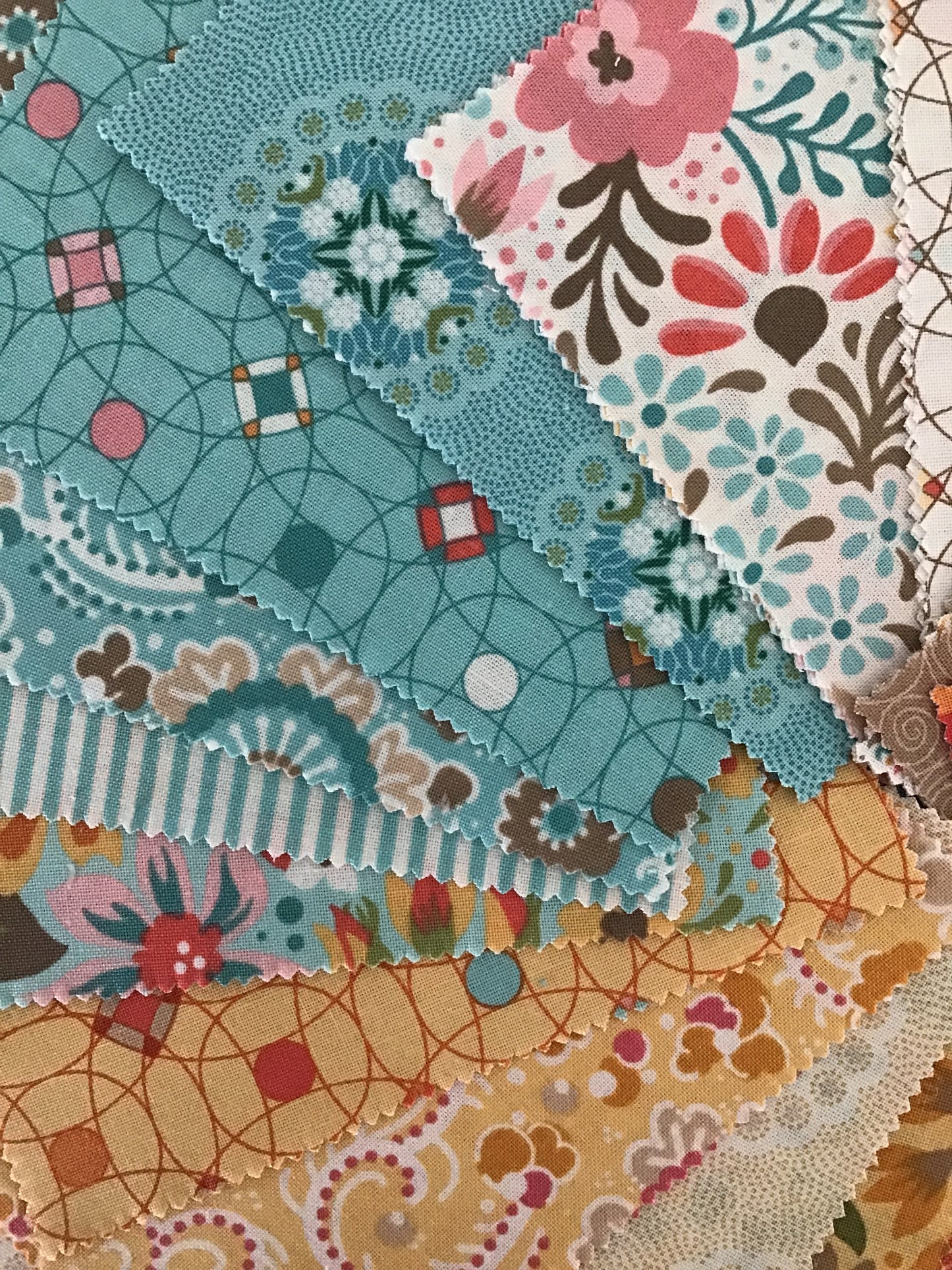 Sunday Brunch Mini Charm Pack by BasicGrey for Moda Fabrics, Mini Charm Pack