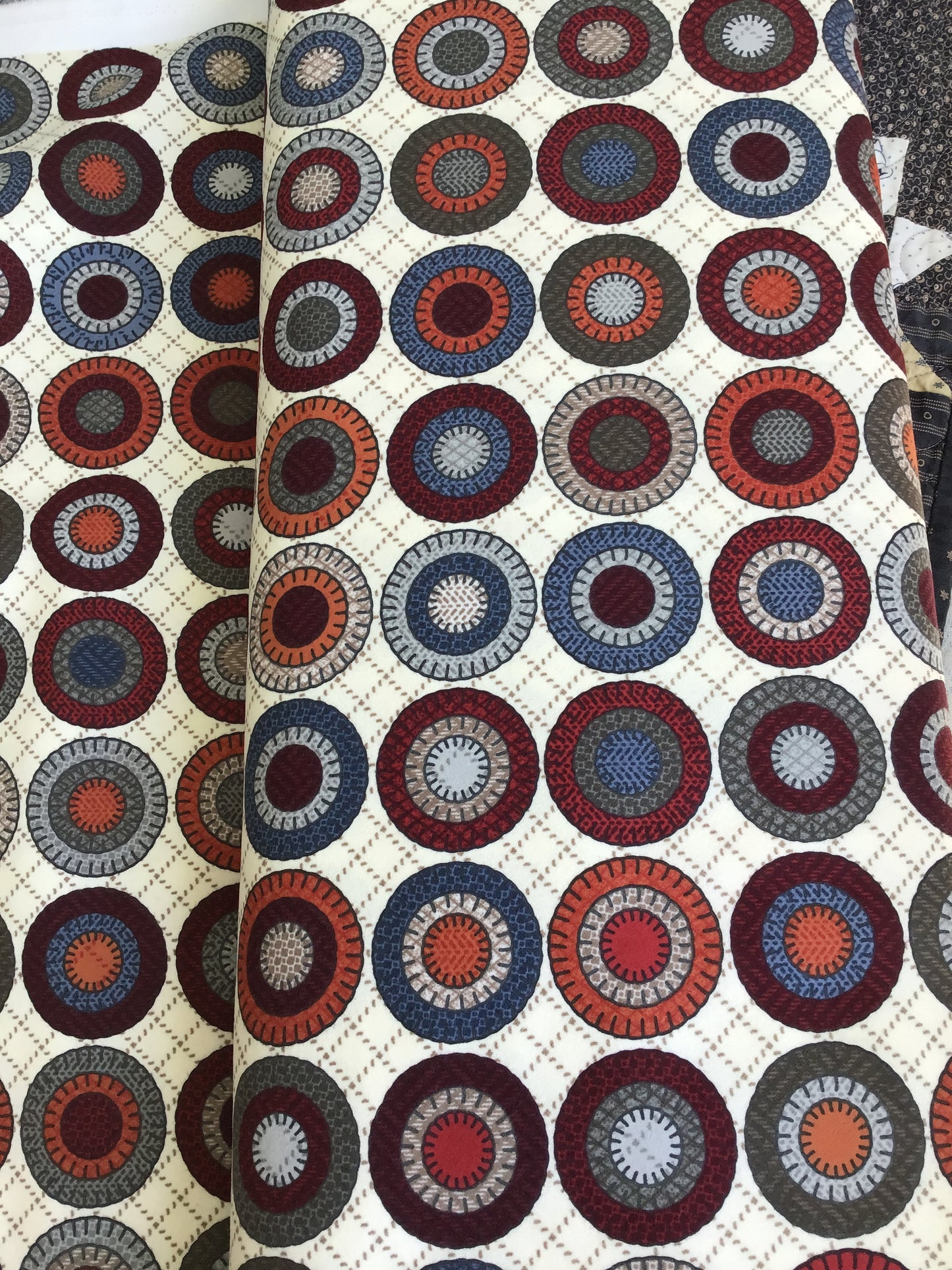 Prairie Gatherings Flannel by Primitive Gatherings for Moda, Porcelain Penny Blocks Yardage 49301 11F