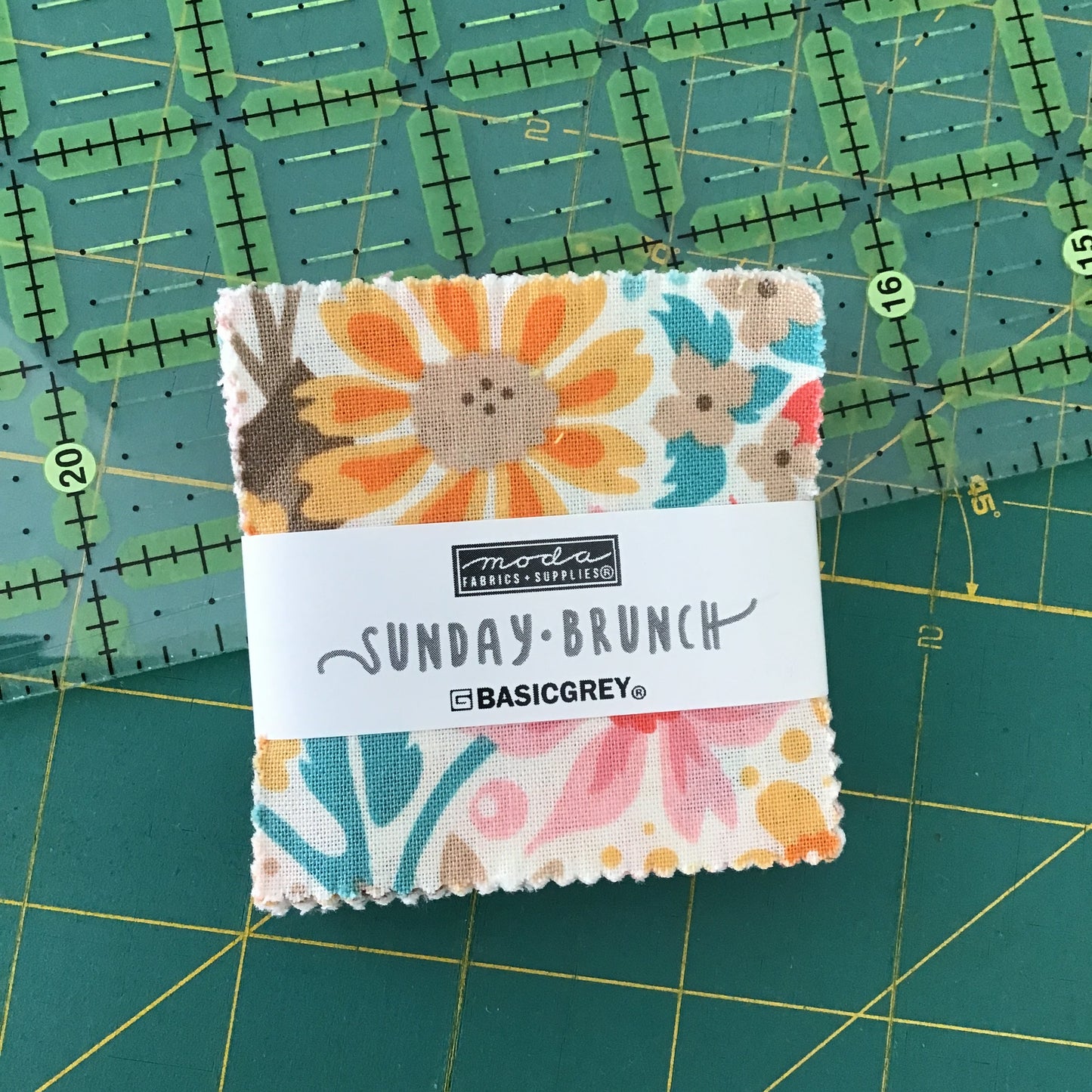 Sunday Brunch Mini Charm Pack by BasicGrey for Moda Fabrics, Mini Charm Pack