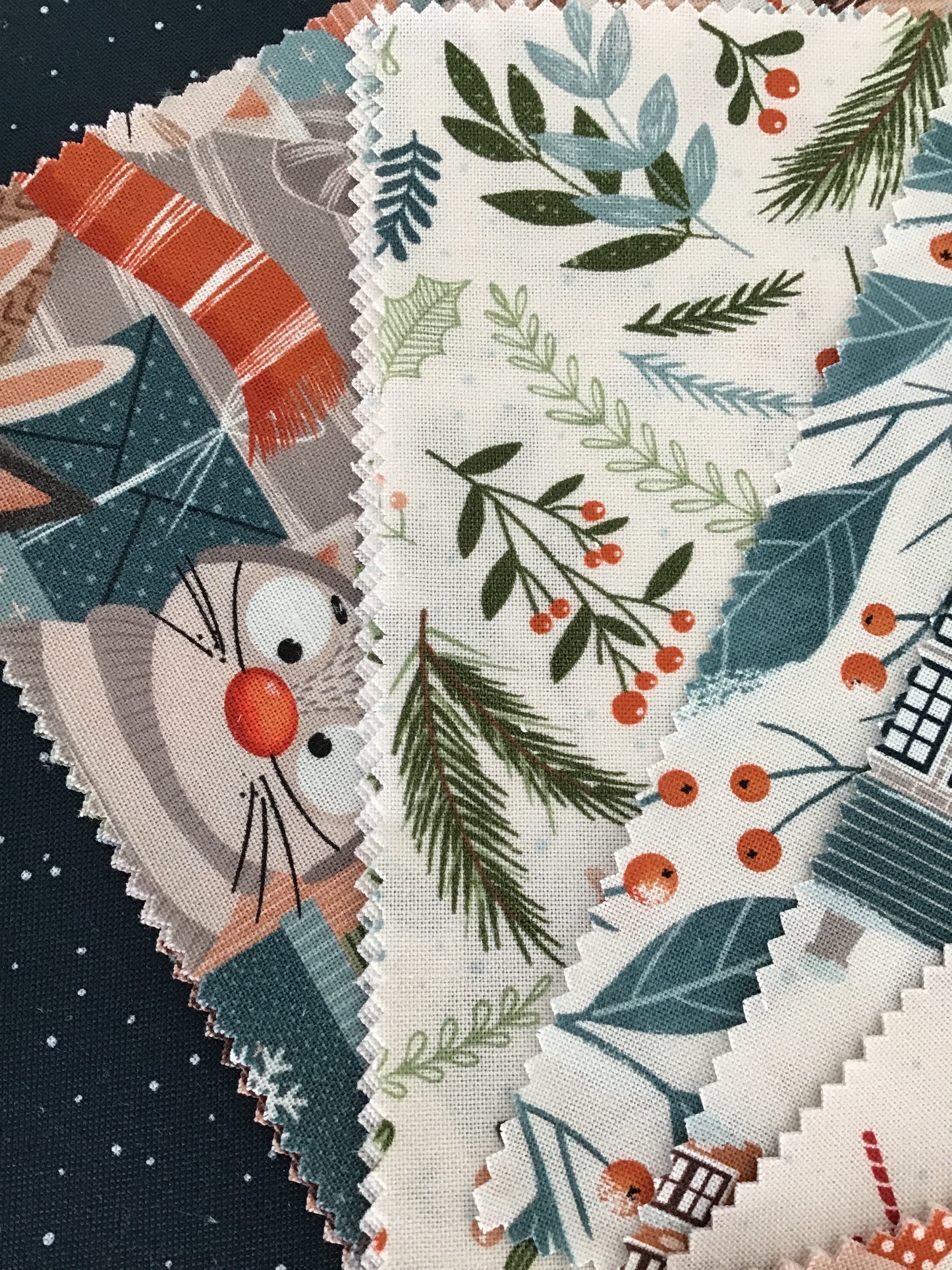 Purrfect Christmas Charm Pack by Elena Amo for Moda Fabrics
