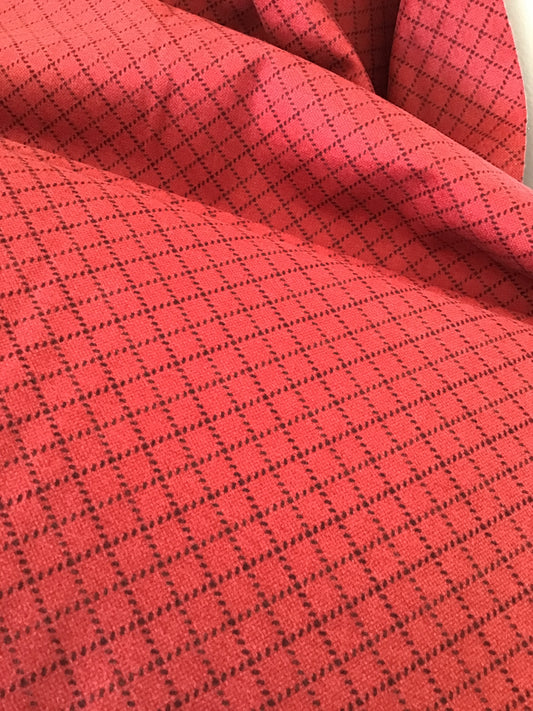 Prairie Gatherings Flannel by Primitive Gatherings for Moda Fabrics, Brick Red, Yardage Sold by the Yard