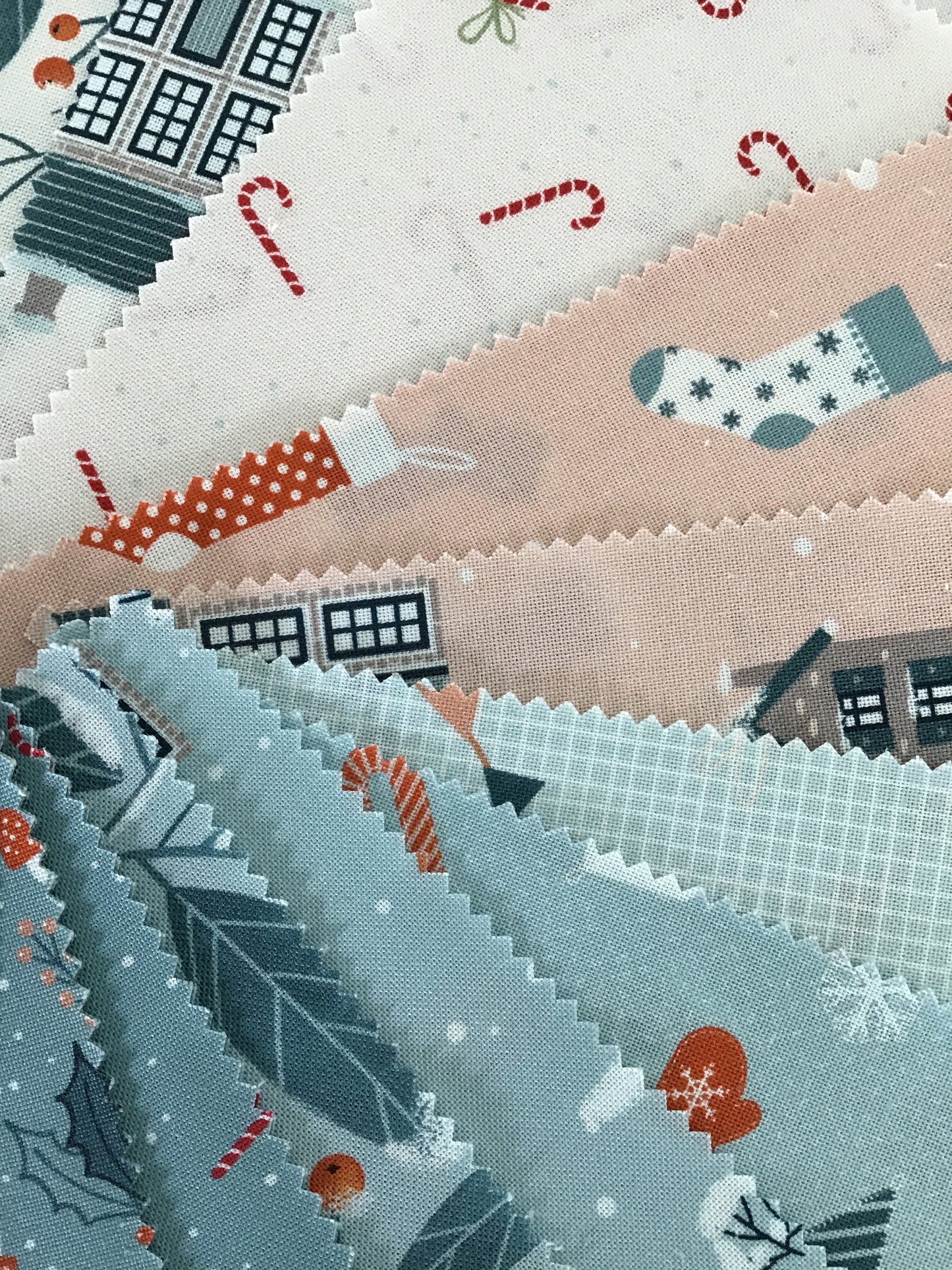 Purrfect Christmas Charm Pack by Elena Amo for Moda Fabrics