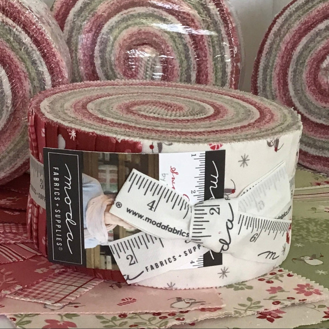 A Very Sweet Christmas Jelly Roll by Bunny Hill Designs for Moda
