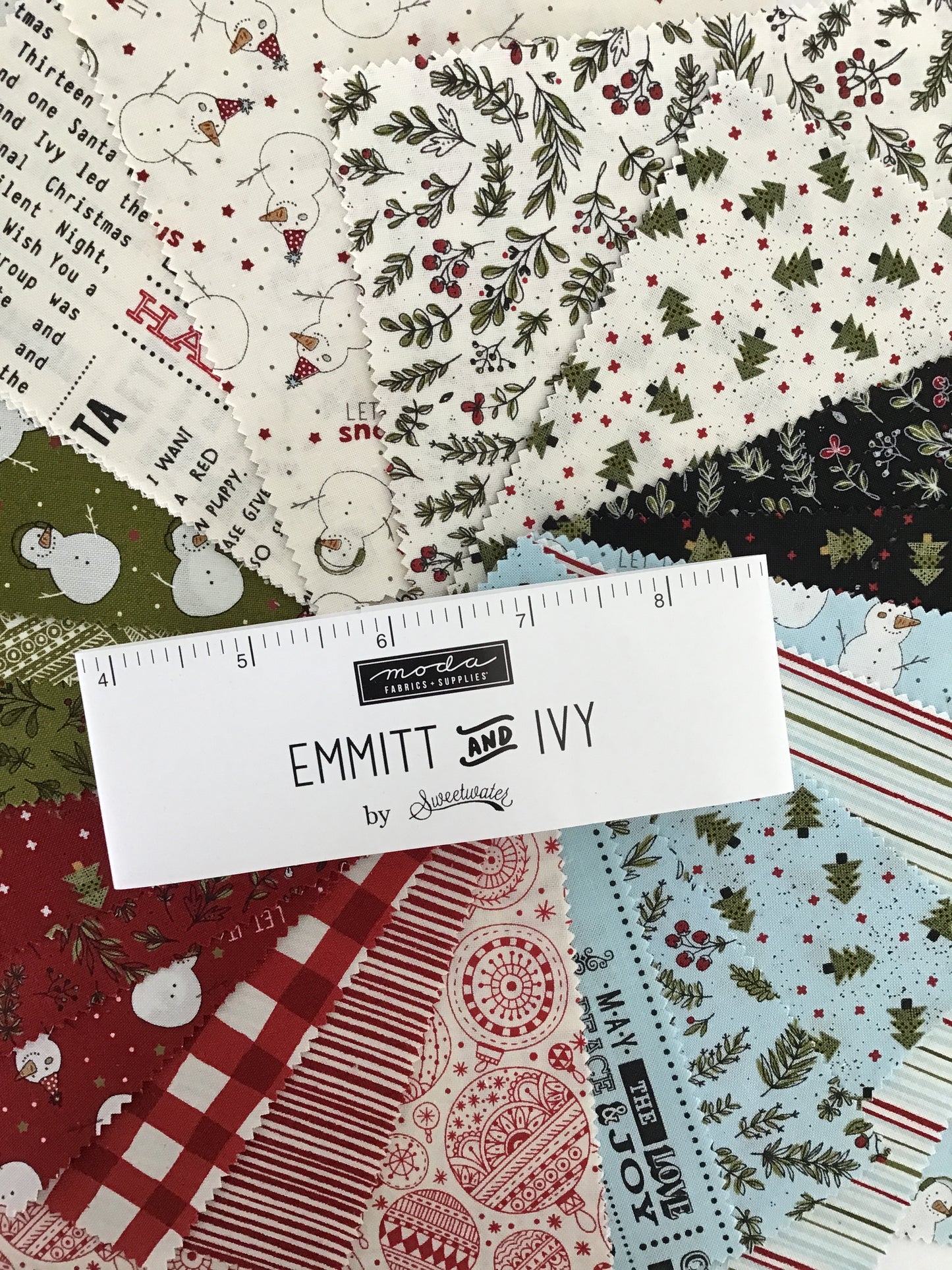 Emmitt and Ivy Mini Charm Pack by Sweetwater for Moda Fabrics
