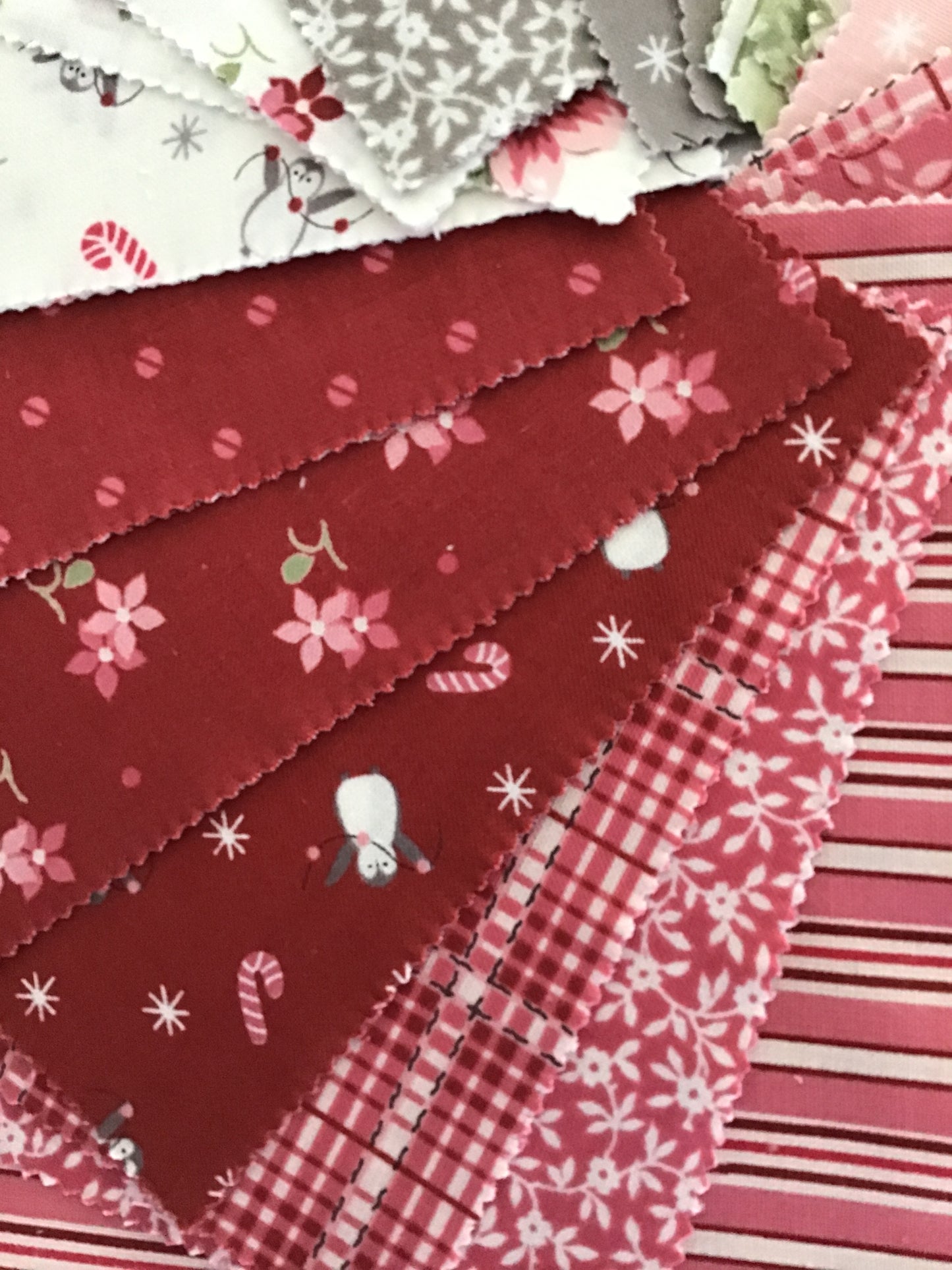 A Very Sweet Christmas Jelly Roll by Bunny Hill Designs for Moda