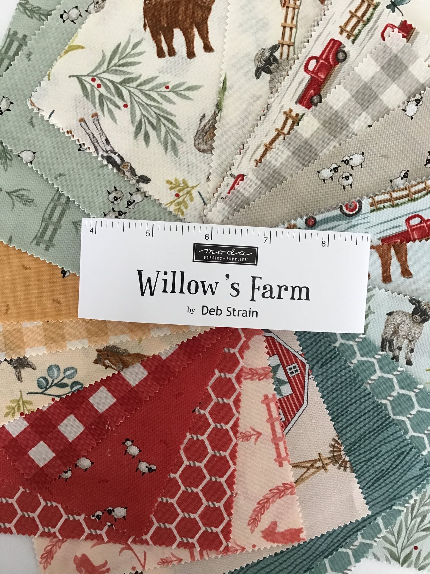 Primitive Gatherings Willow's Farm Quilt Kit - Fabric & Pattern