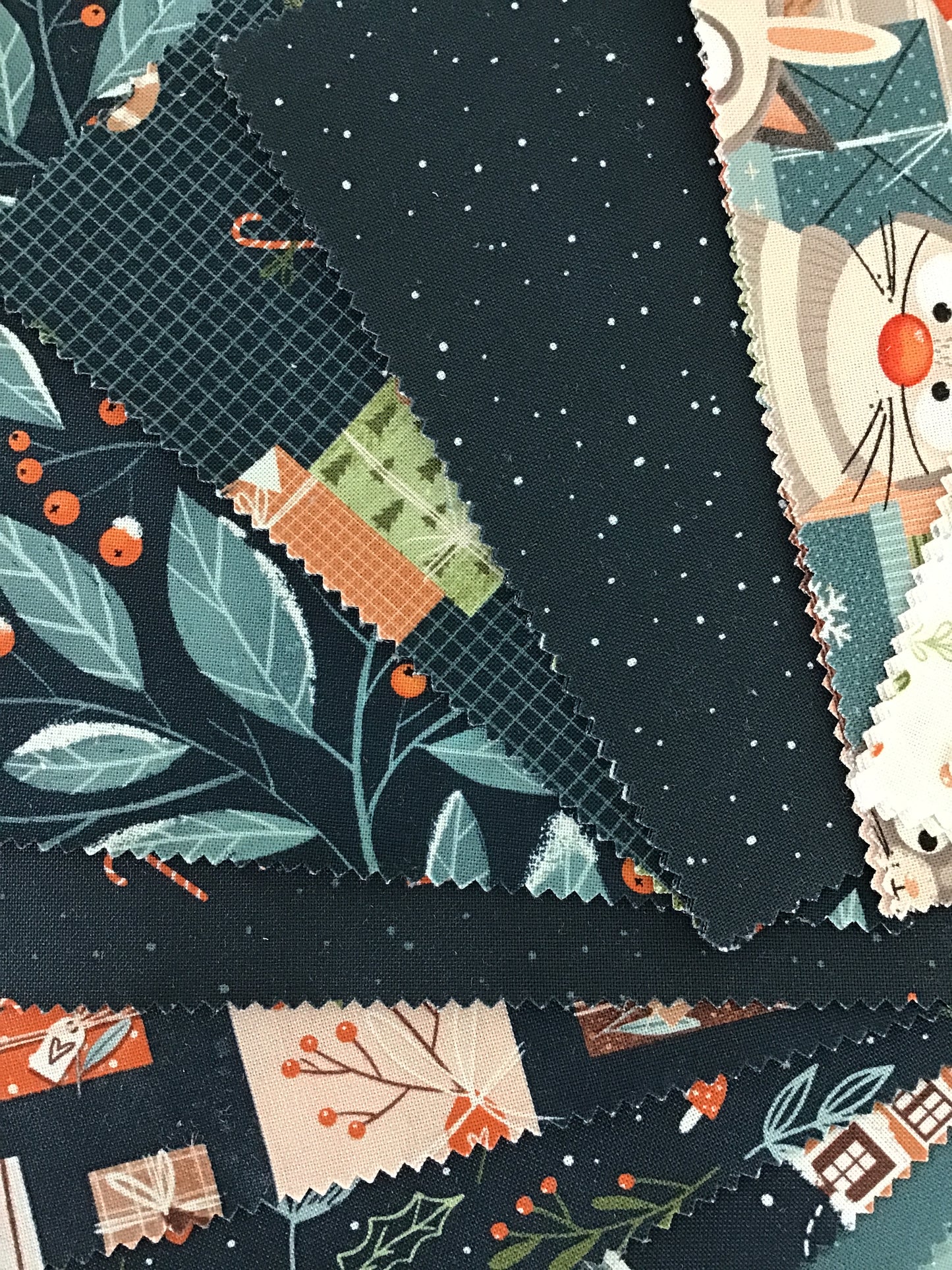 Purrfect Christmas Charm Pack by Elena Amo for Moda Fabrics