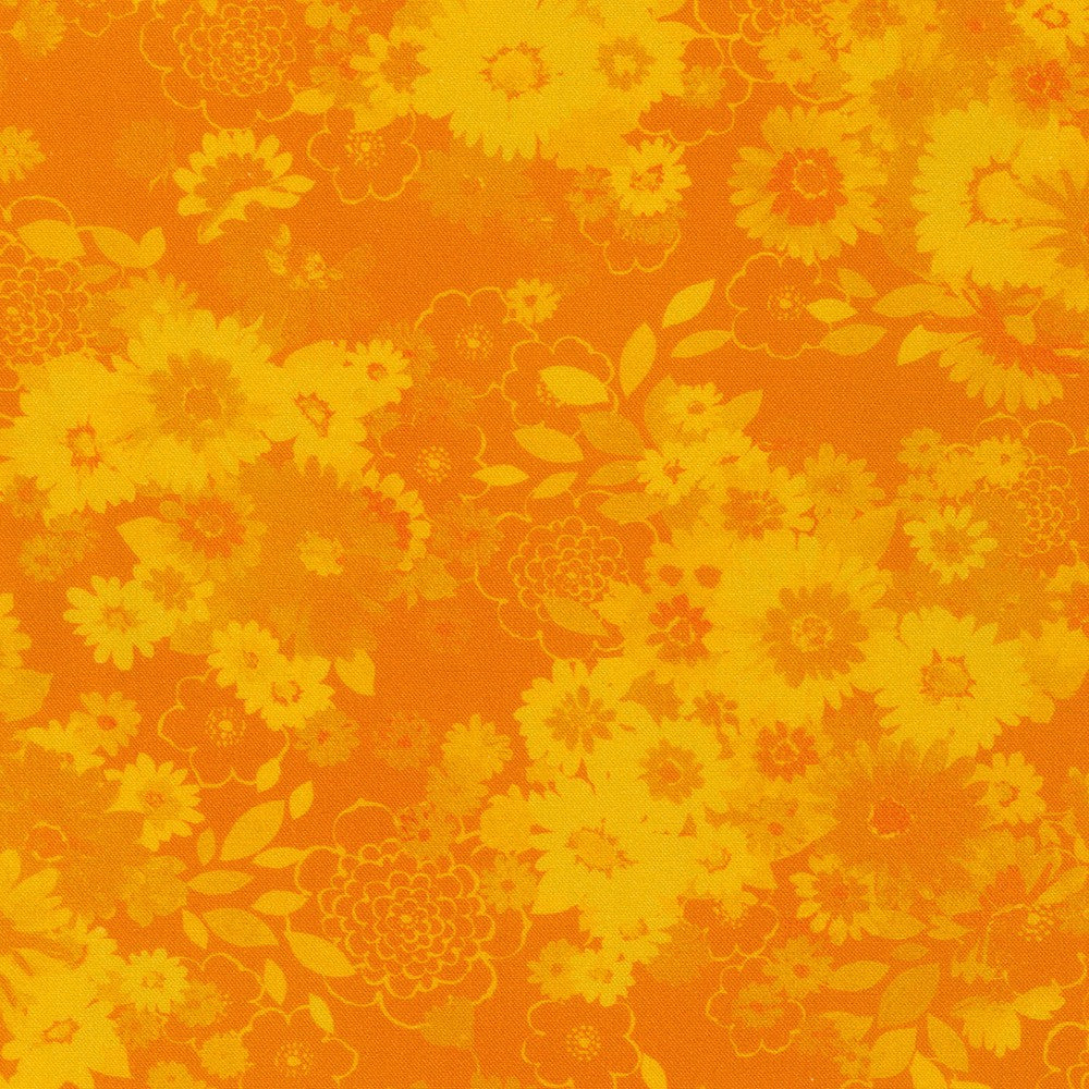 Flowerhouse Cascading Flowers Charm Square by Debbie Beaves for Robert Kaufman