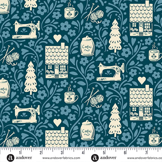Cozy House Charm Pack (Single Scoop) by Judy Jarvi for Andover Fabrics