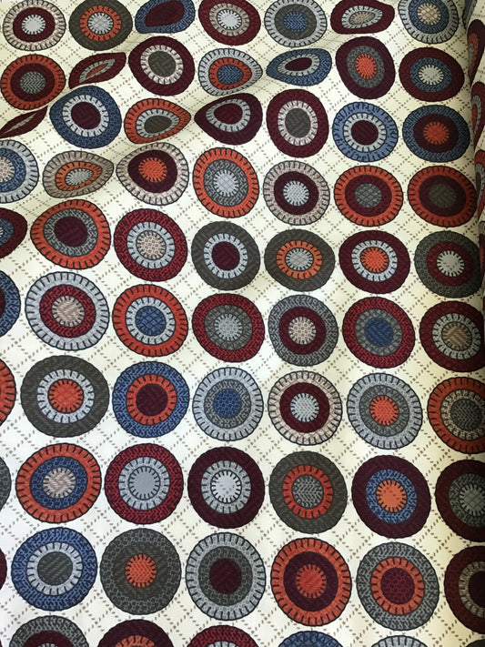 Prairie Gatherings Flannel by Primitive Gatherings for Moda, Porcelain Penny Blocks Yardage 49301 11F