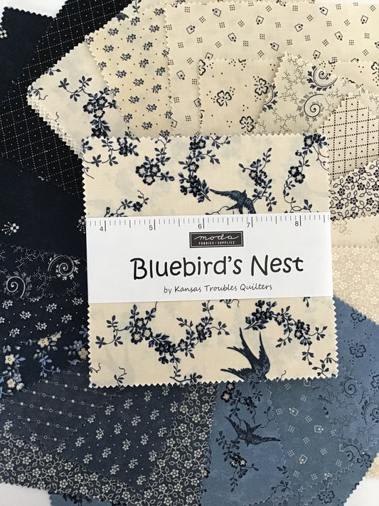 Bluebird's Nest Charm Pack by Kansas Troubles Quilters for Moda Fabrics