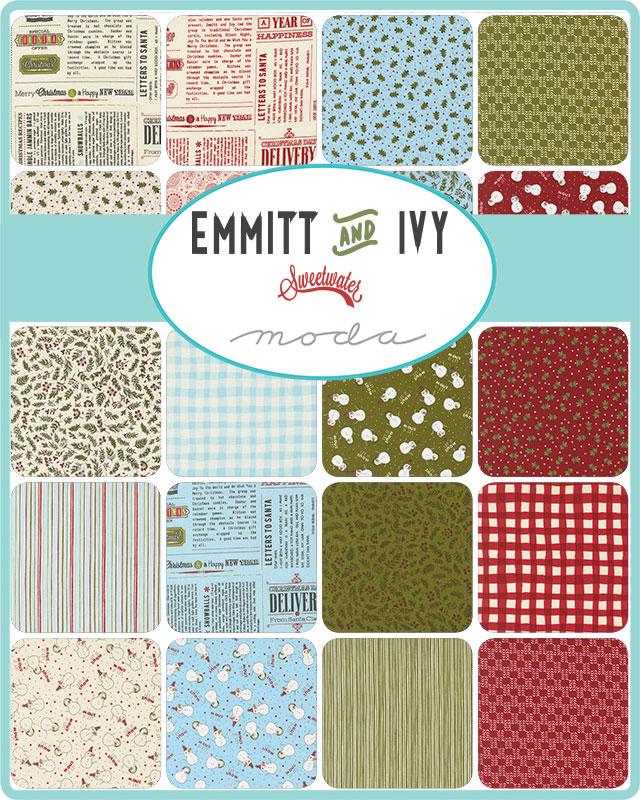 Emmitt and Ivy Mini Charm Pack by Sweetwater for Moda Fabrics