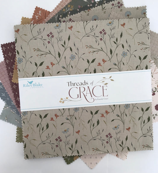 Threads of Grace 10" Stacker (Layer Cake) by Kassidy Grace for Riley Blake