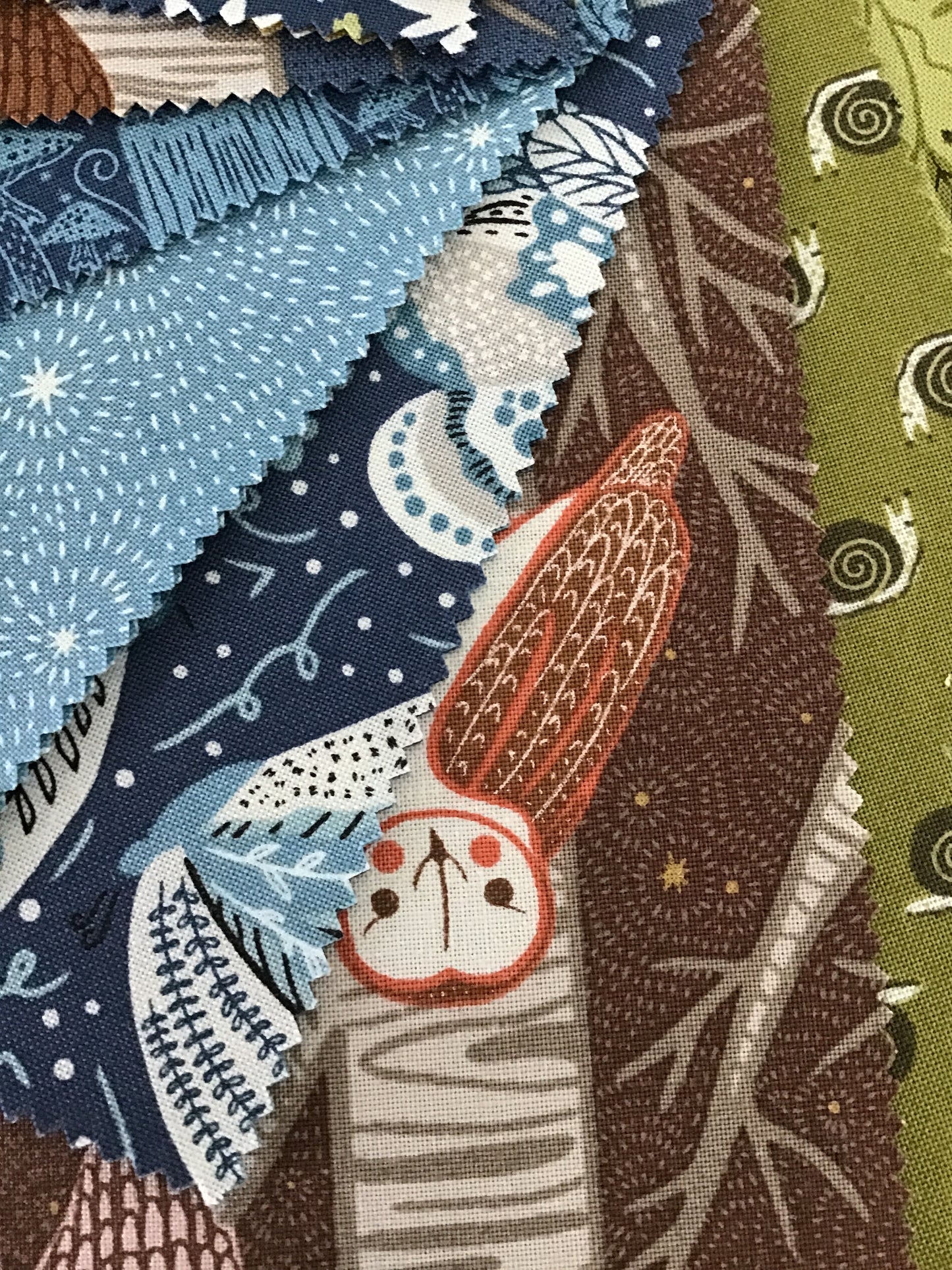Night Owl Charm Pack by Gingiber for Moda Fabrics