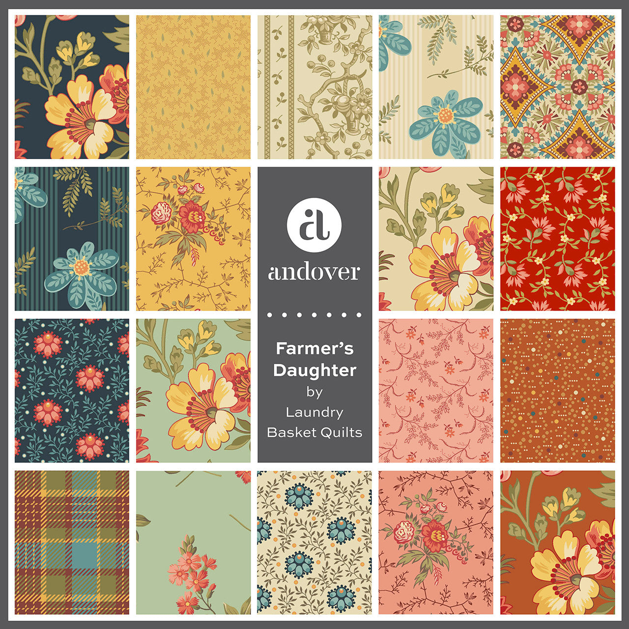 Farmer's Daughter Layer Cake by Laundry Basket Quilts for Andover