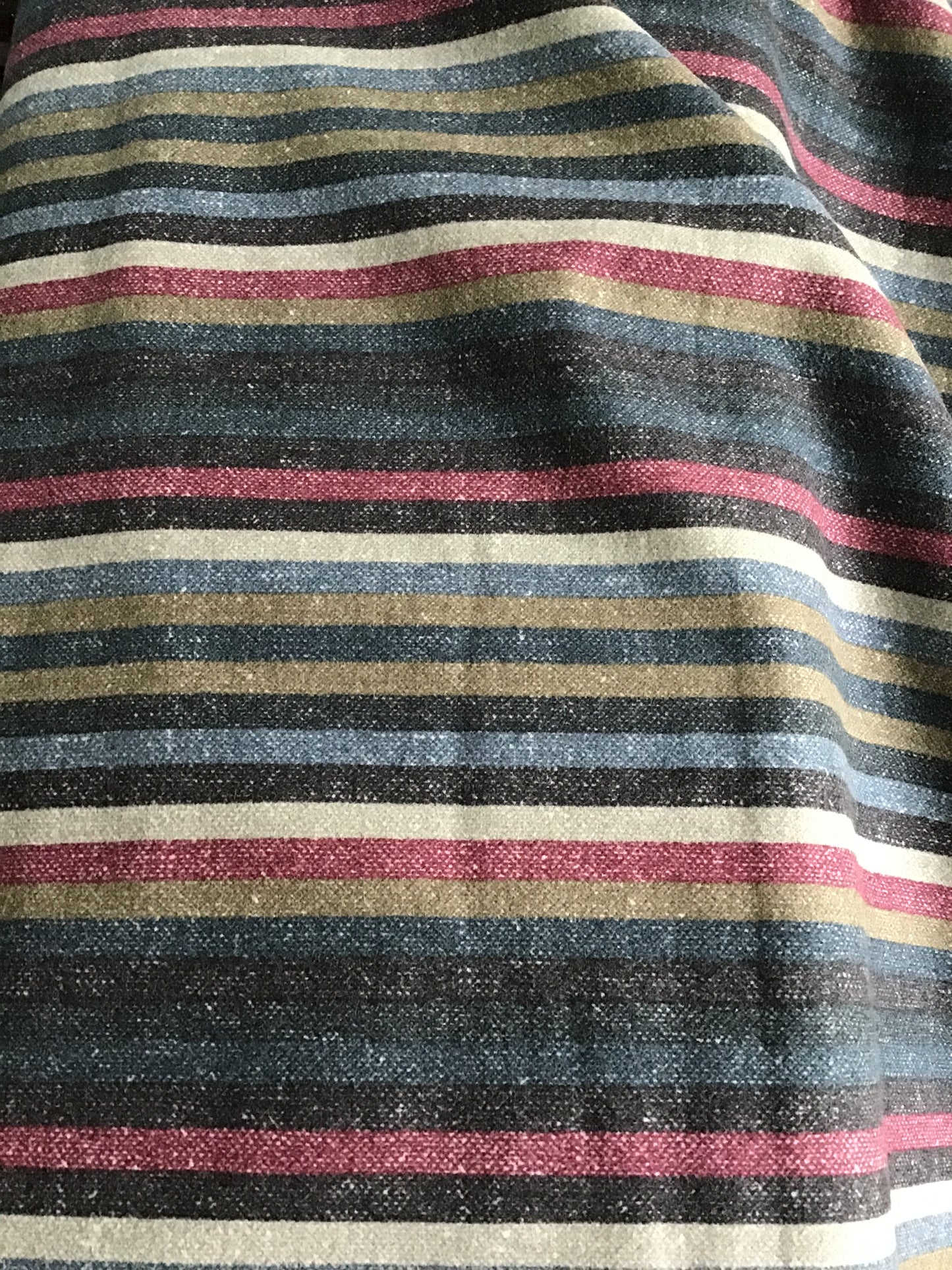 Prairie Gatherings Flannel by Primitive Gatherings for Moda, Lumberjack Stripe Brown, sold by the Yard, Cut in One Continuous Cut, 49310 20F