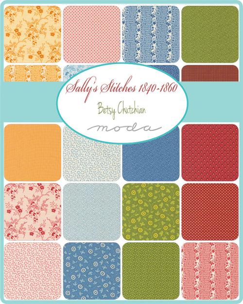 Sally's Stitches 1840-1860 Charm Pack by Betsy Chutchian for Moda Fabrics