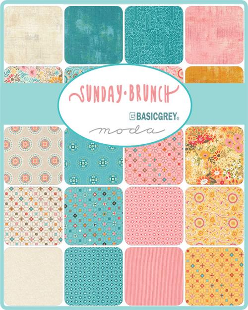 Sunday Brunch Mini Charm Pack by BasicGrey for Moda Fabrics, Mini Charm Pack
