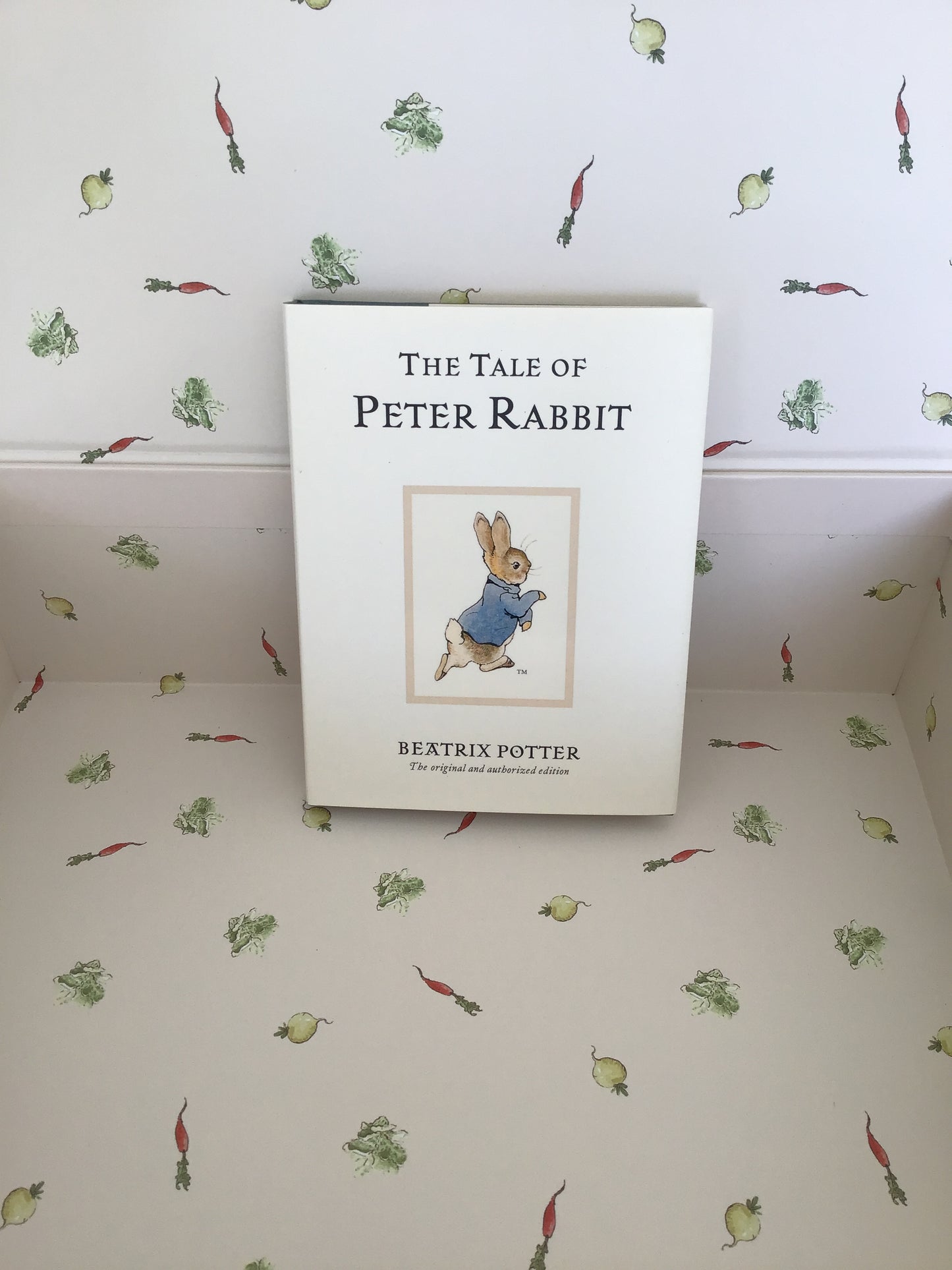 Peter Rabbit Book Adventure Quilt Kit, Includes Book, Pattern & Fabric for Quilt Top and Binding, Cream Colored Keepsake Box