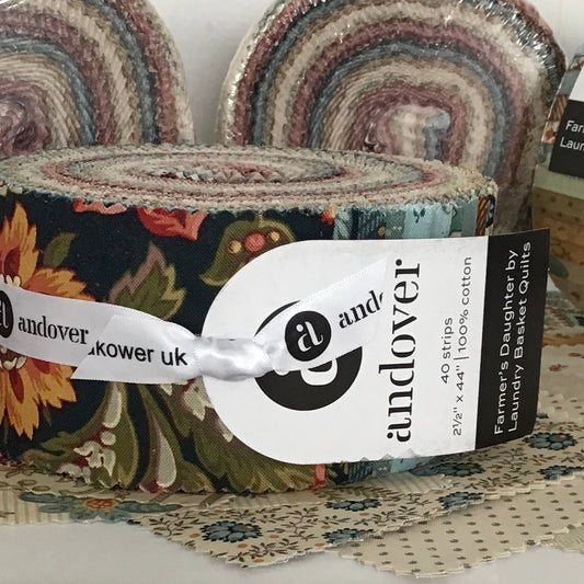 Farmer's Daughter Jelly Roll by Laundry Basket Quilts for Andover