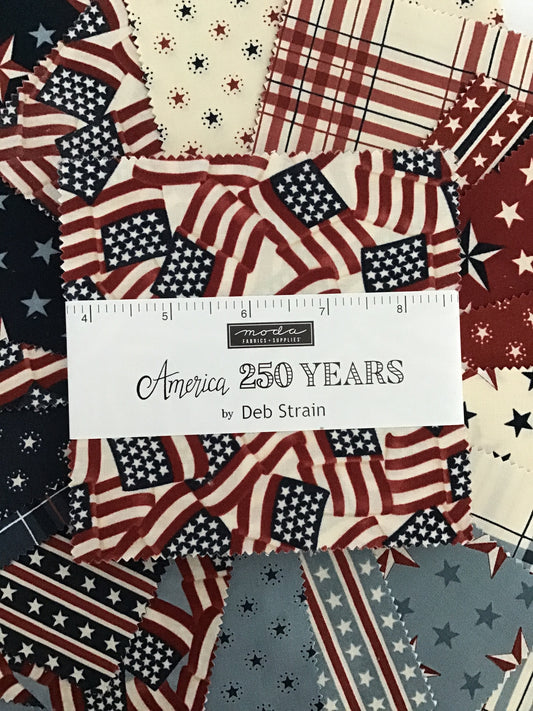 America 250 Years Charm Pack by Deb Strain for Moda Fabrics