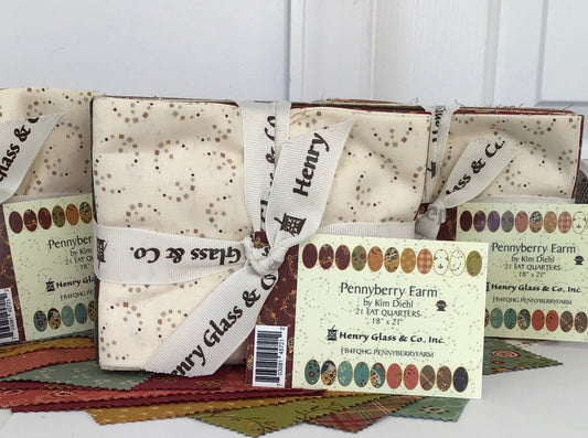 Pennyberry Farm Fat Quarter Bundle by Kim Diehl for Henry Glass, (21) Fat Quarters