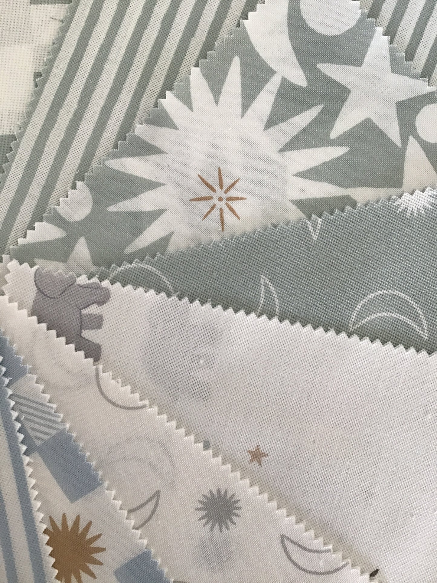 To The Moon and Back Charm Pack by Paper & Cloth for Moda Fabrics - Only (15) Different Prints