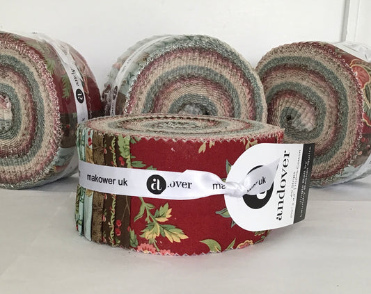 Jingle Bell Jelly Roll by Laundry Basket Quilts for Andover Fabrics