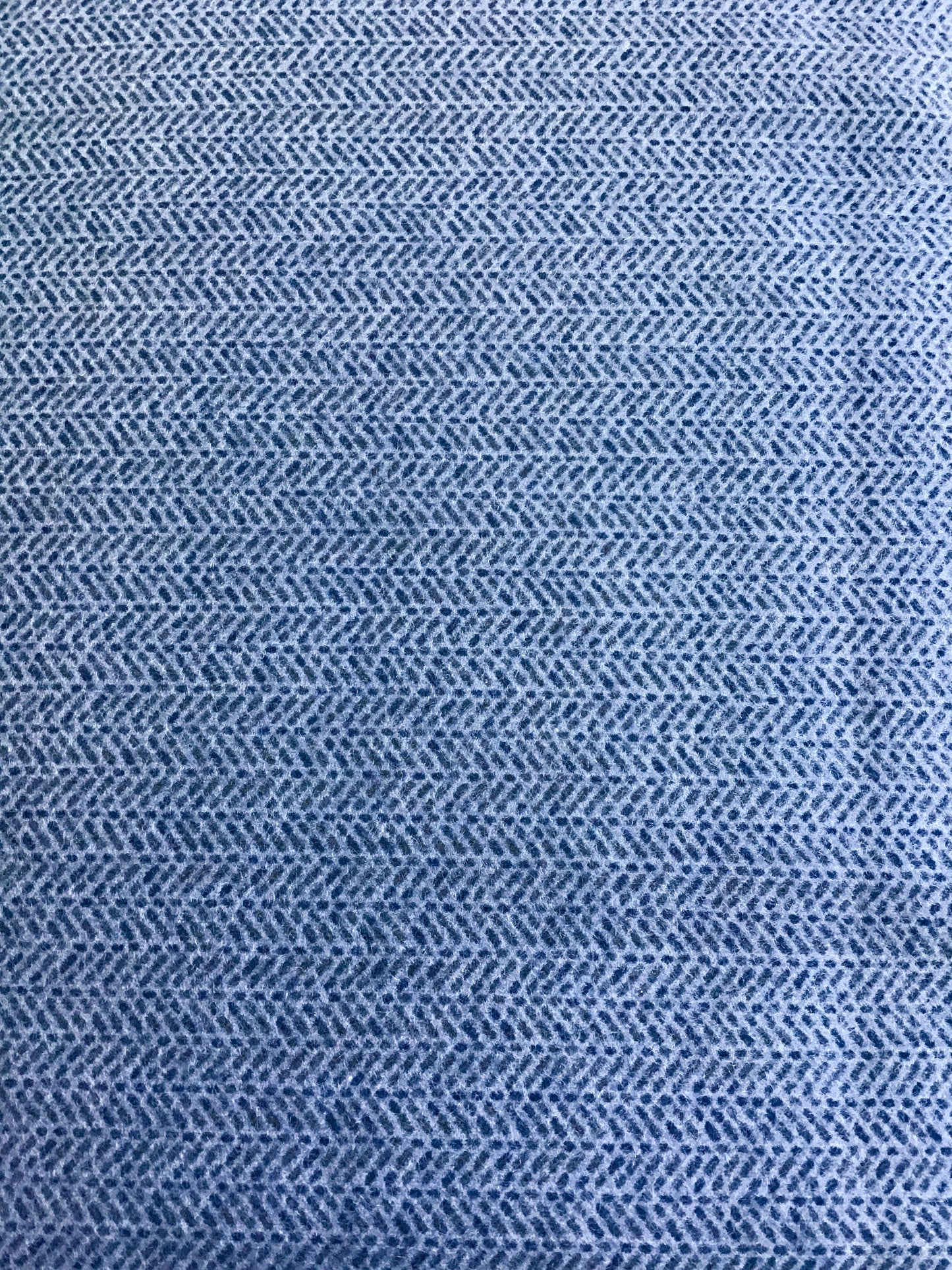 Prairie Gatherings Flannel by Primitive Gatherings for Moda, Indigo Herringbone Stripe sold by the Yard, Cut in One Continuous Cut 49318 16F