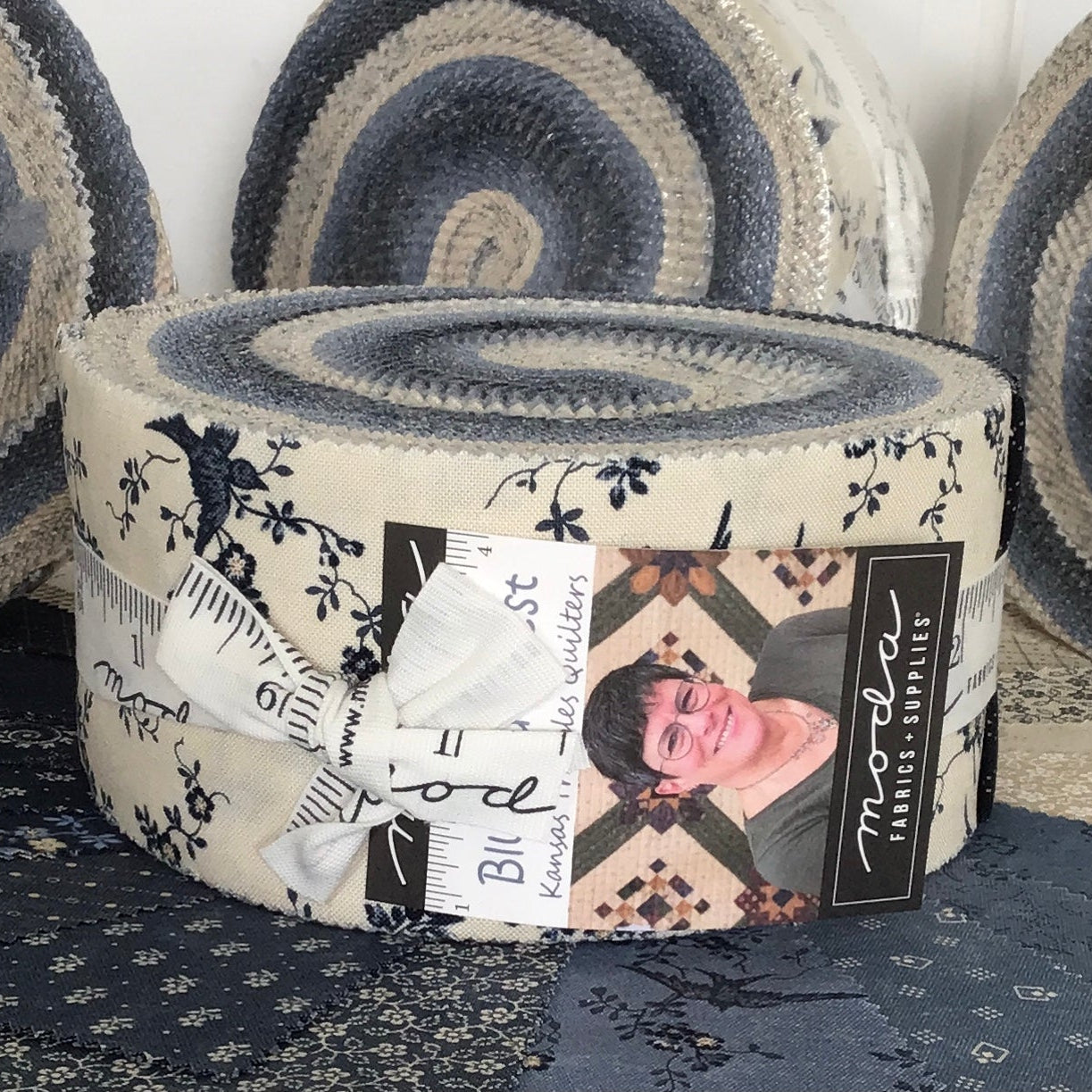 Bluebird's Nest Jelly Roll by Kansas Troubles Quilters for Moda Fabrics