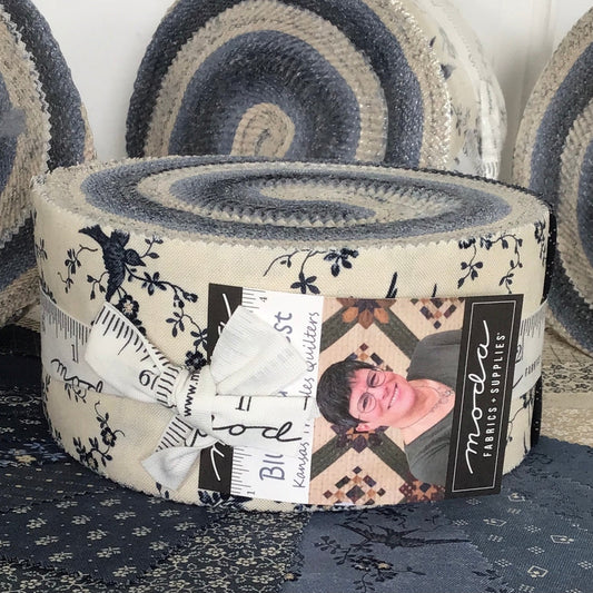 Bluebird's Nest Jelly Roll by Kansas Troubles Quilters for Moda Fabrics