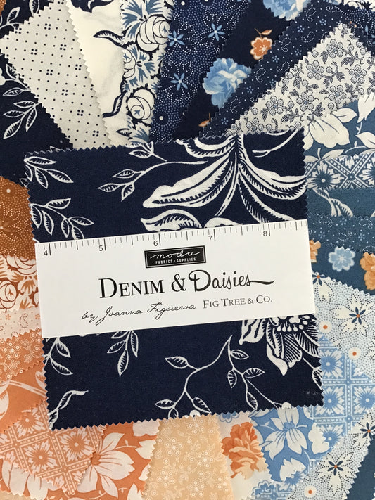 Denim & Daisies Charm Pack by Joanna Figueroa from Fig Tree & Co for Moda Fabrics