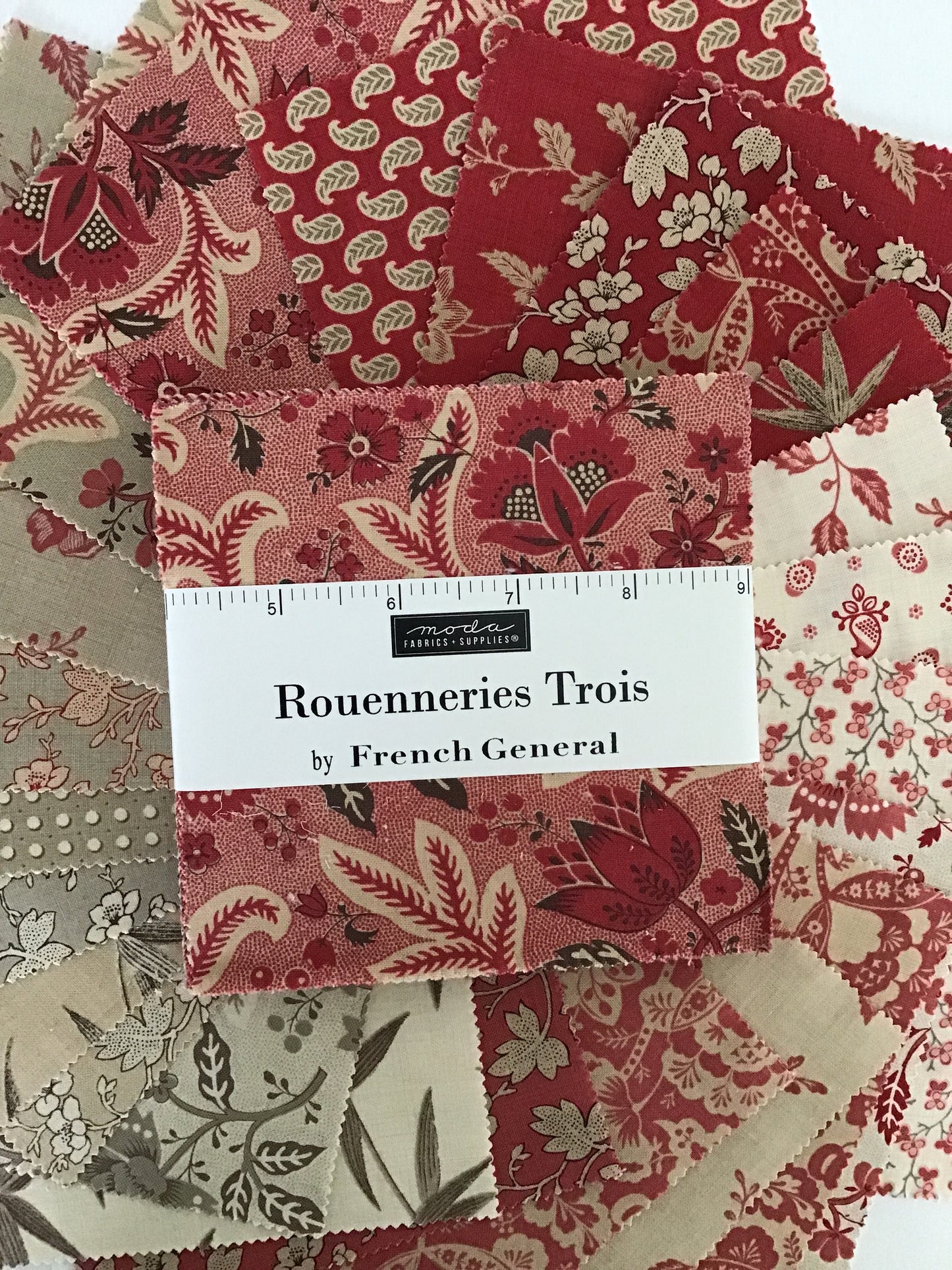 Rouenneries Trois Charm Pack by French General for Moda Fabrics