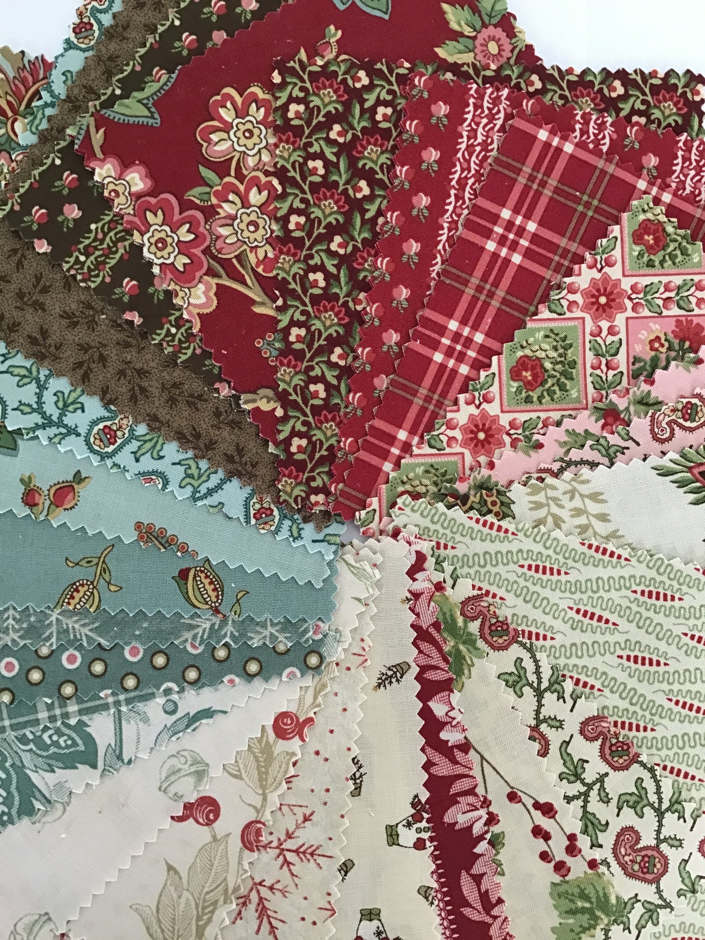 Jingle Bell Charm Pack by Laundry Basket Quilts for Andover Fabrics