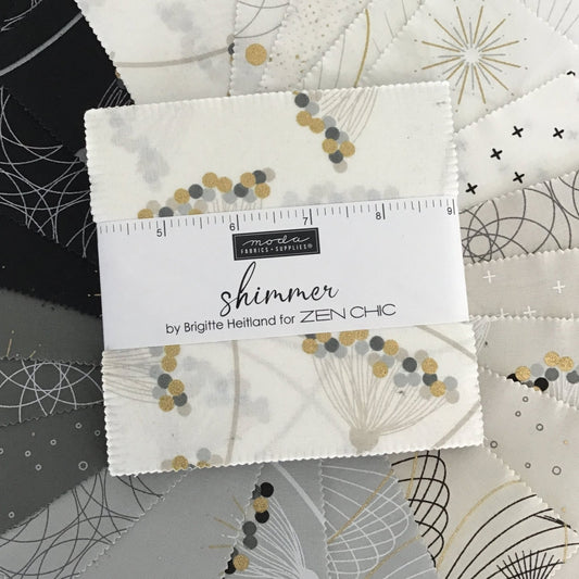 Shimmer Charm Pack by Zen Chic for Moda Fabrics