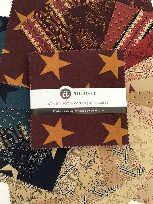 Fredericksburg Revisited Charm Pack by Jo Morton for Andover Fabrics