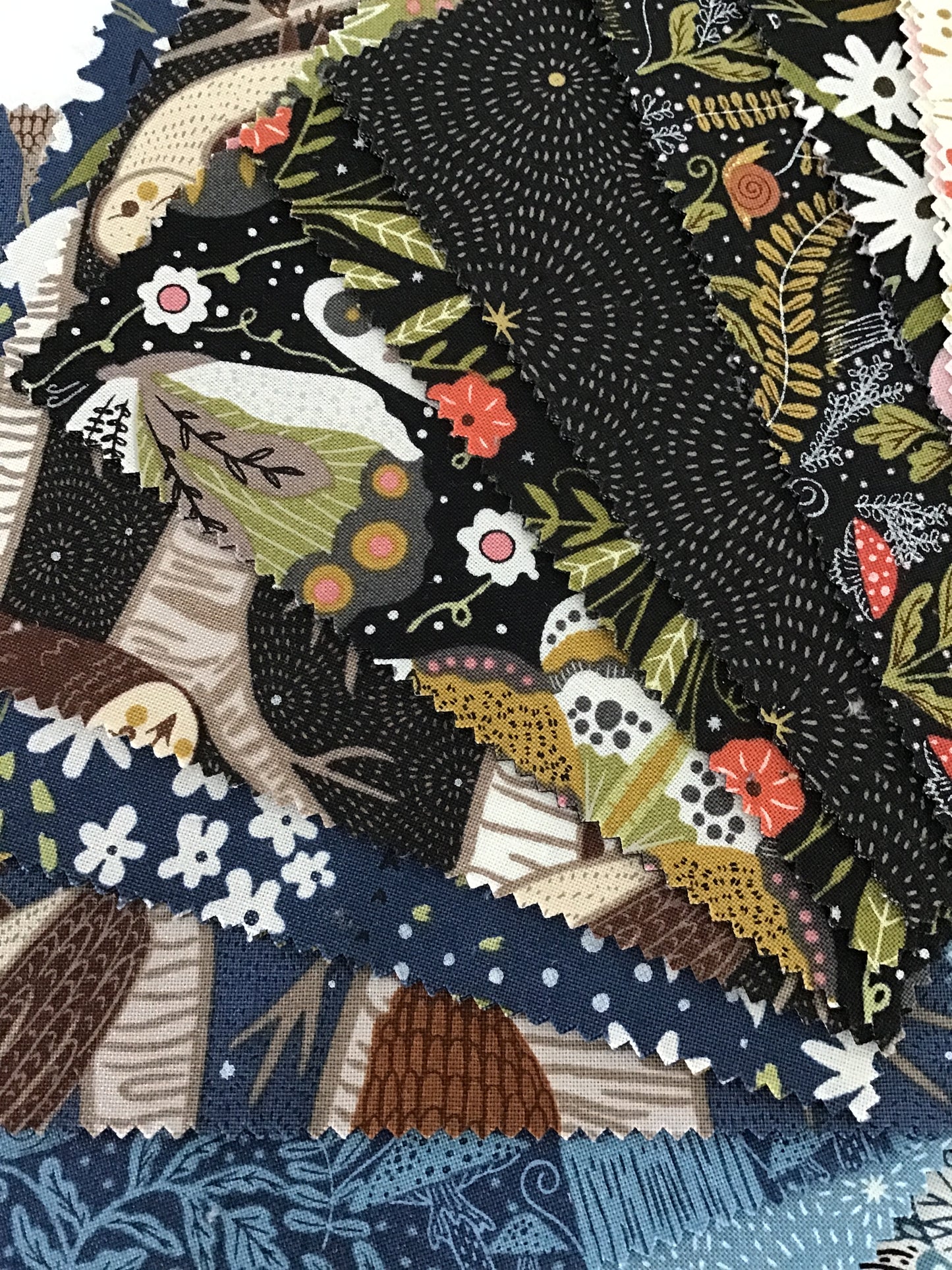Night Owl Charm Pack by Gingiber for Moda Fabrics