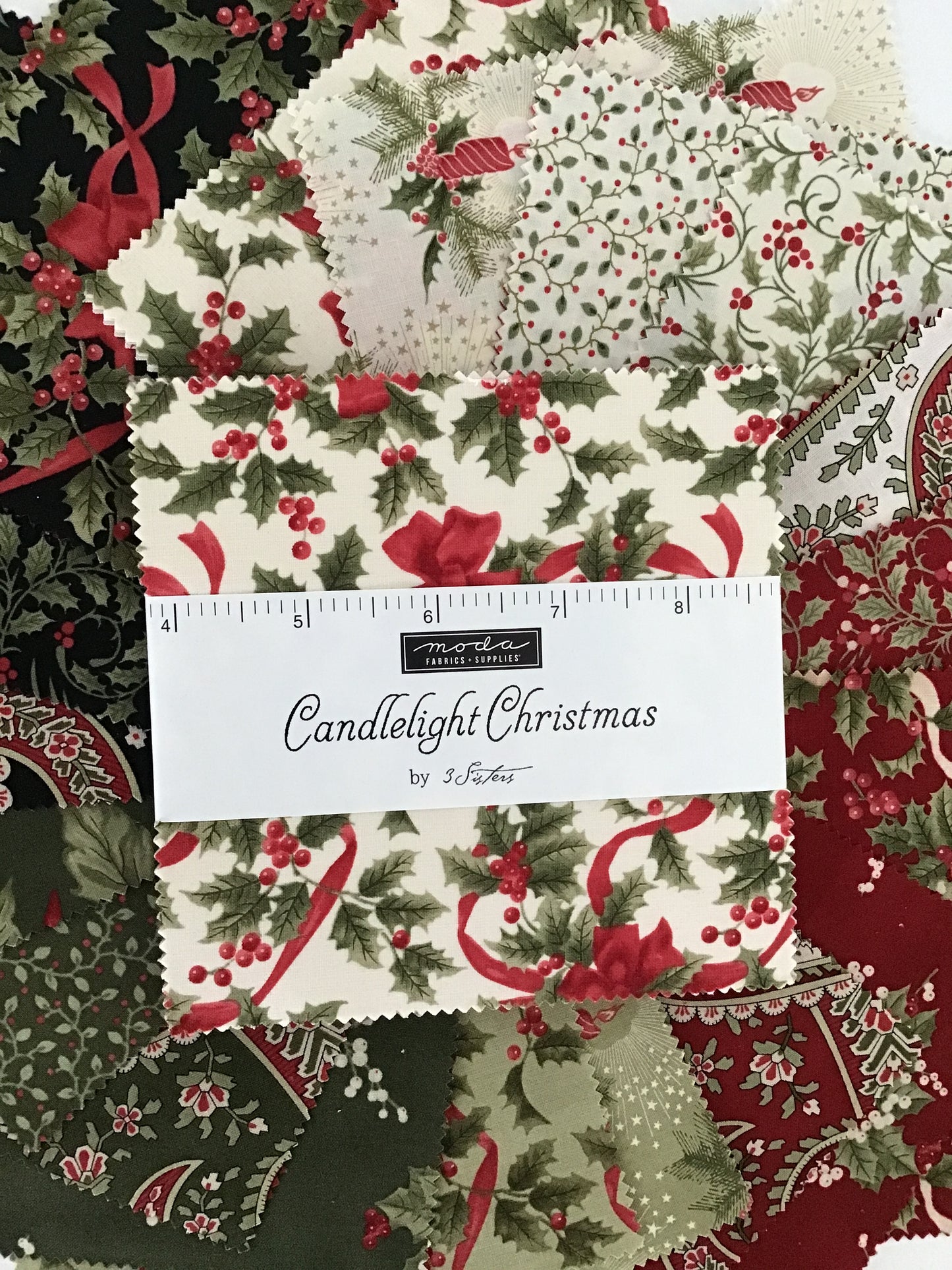 Candlelight Christmas Charm Pack by 3 Sisters for Moda Fabrics