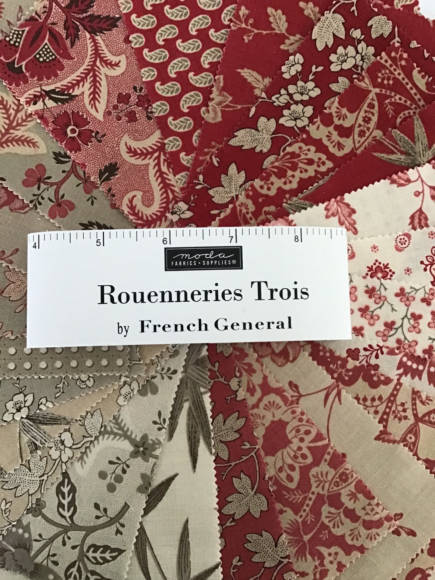 Rouenneries Trois Charm Pack by French General for Moda Fabrics