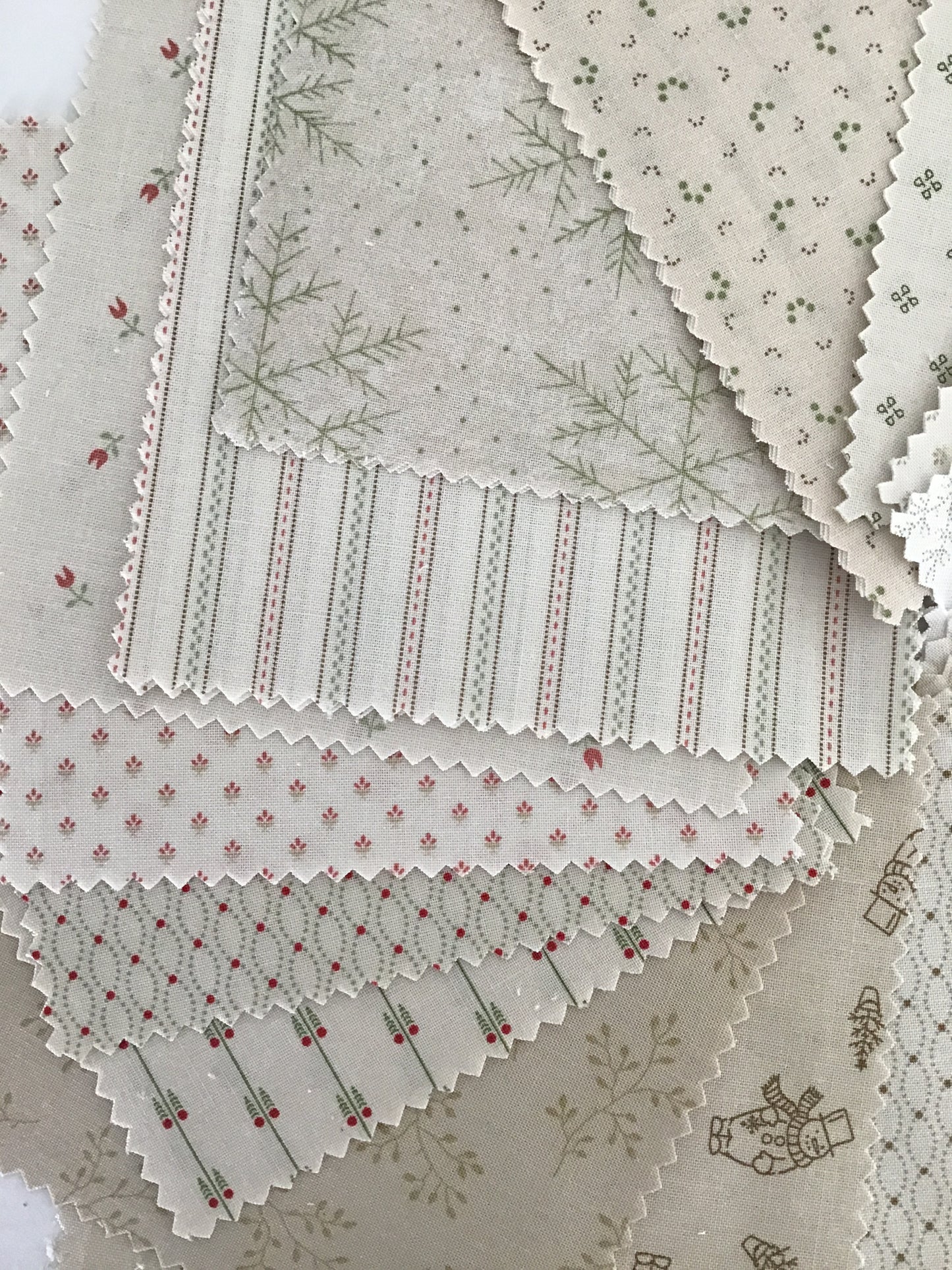 Snow Flurry Charm Pack by Laundry Basket Quilts for Andover Fabrics