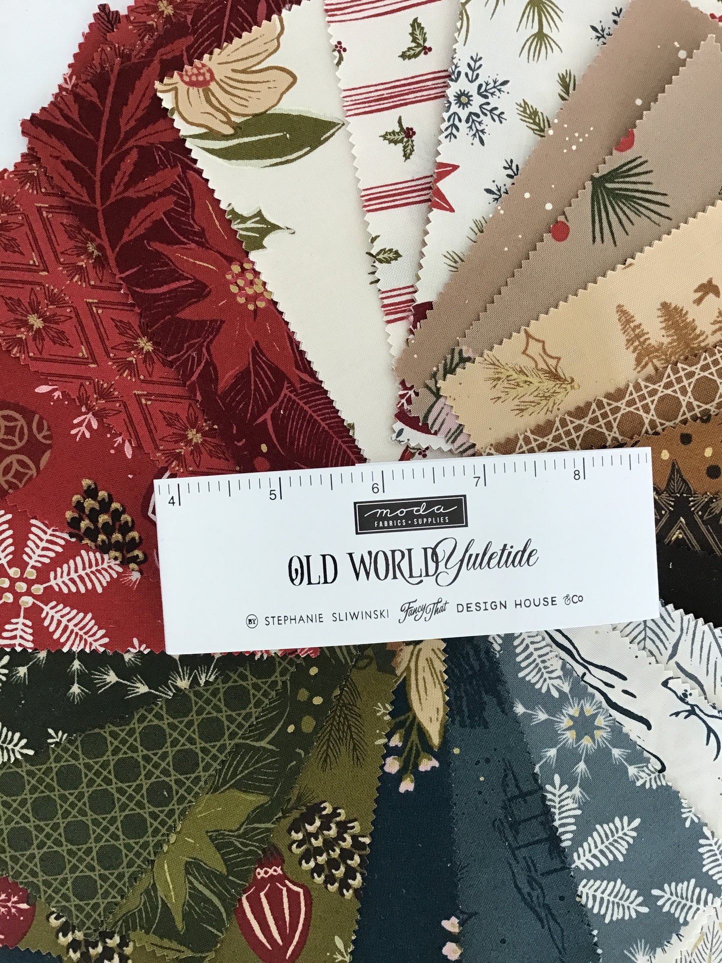 Festive Bundle of (5) Vintage, Whimsical and Cozy Holiday Charm Packs from Moda