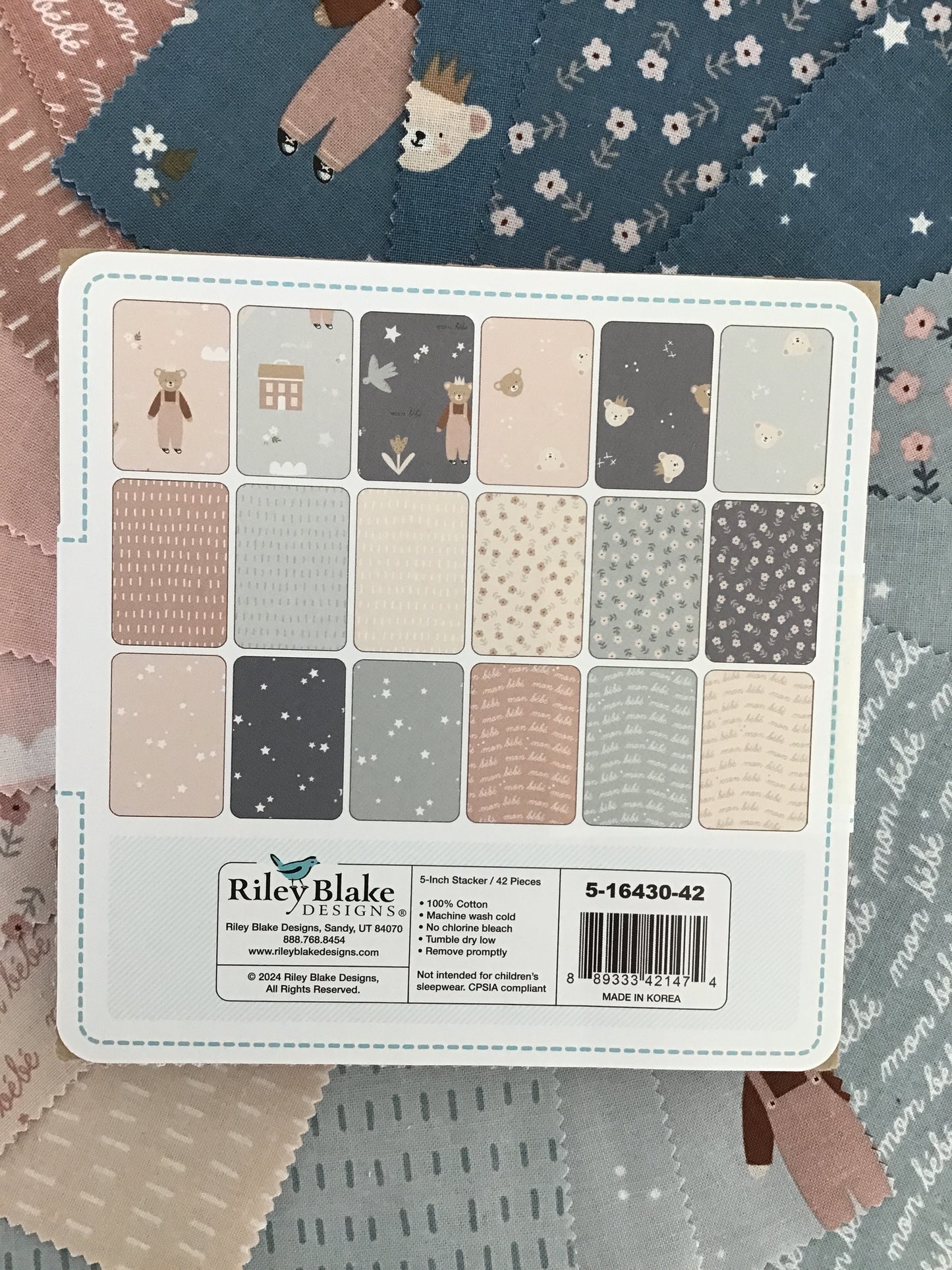 Cozy Bebe 5" Stacker by Simple Simon & Co for Riley Blake Designs, Charm Pack